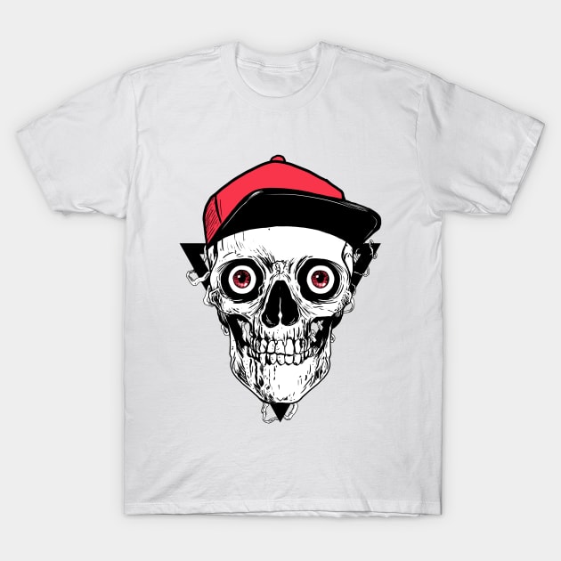 Skull T-Shirt by Clipperton